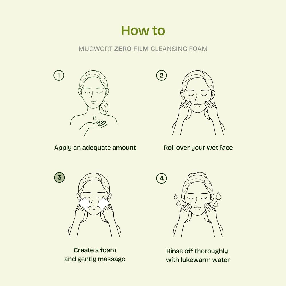 Orien Mugwort Zero Film Cleansing Foam